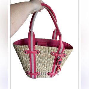 Fortuna Valentino Straw Bag, EUC, Beachy, Summer, Pool, Preppy